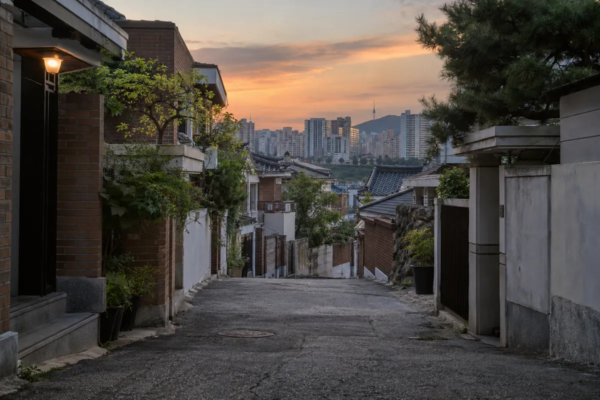 서울특별시 주택가 풍경