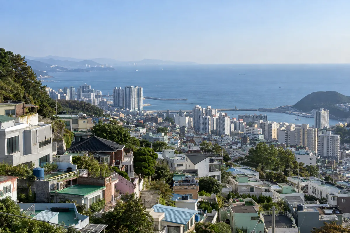 부산광역시 주택가 풍경