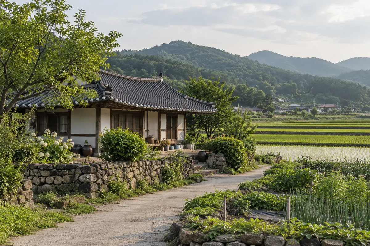 충청남도 주택가 풍경