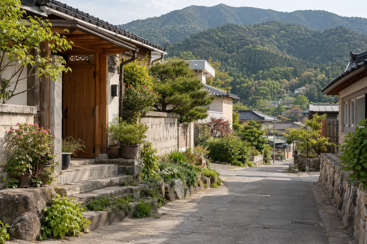 경상북도 주택가 풍경