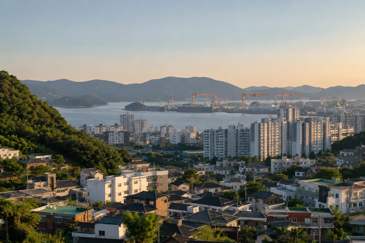 경상남도 주택가 풍경